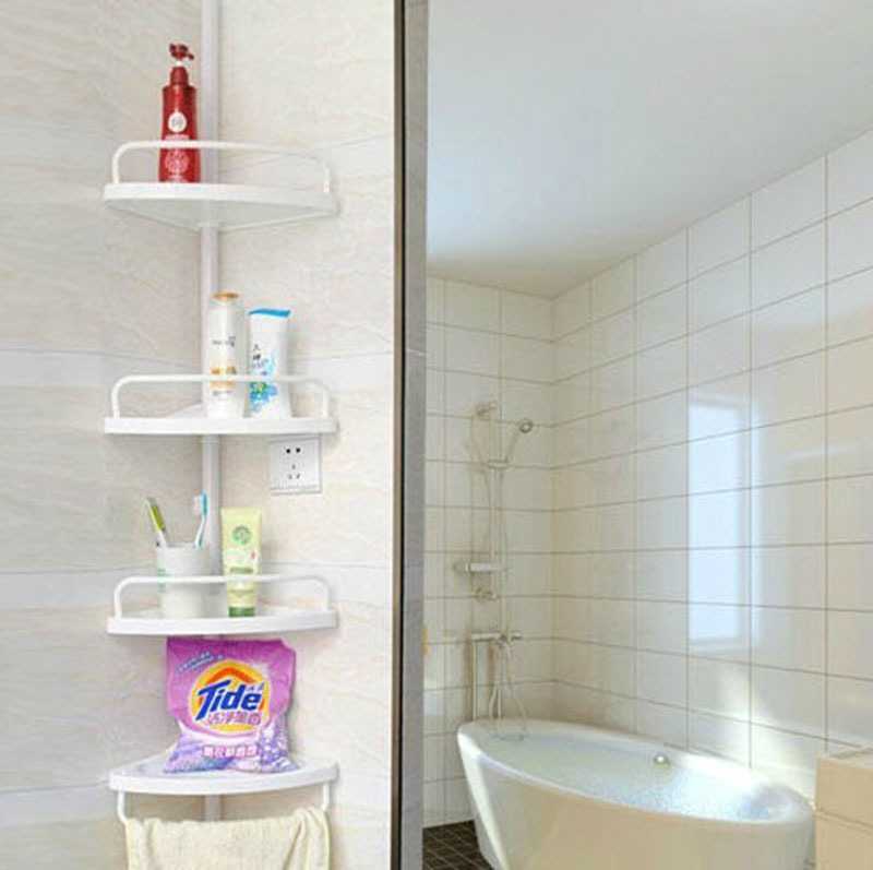 Полка для ванной: организация красивого и практичного места хранения в 90+ идеях