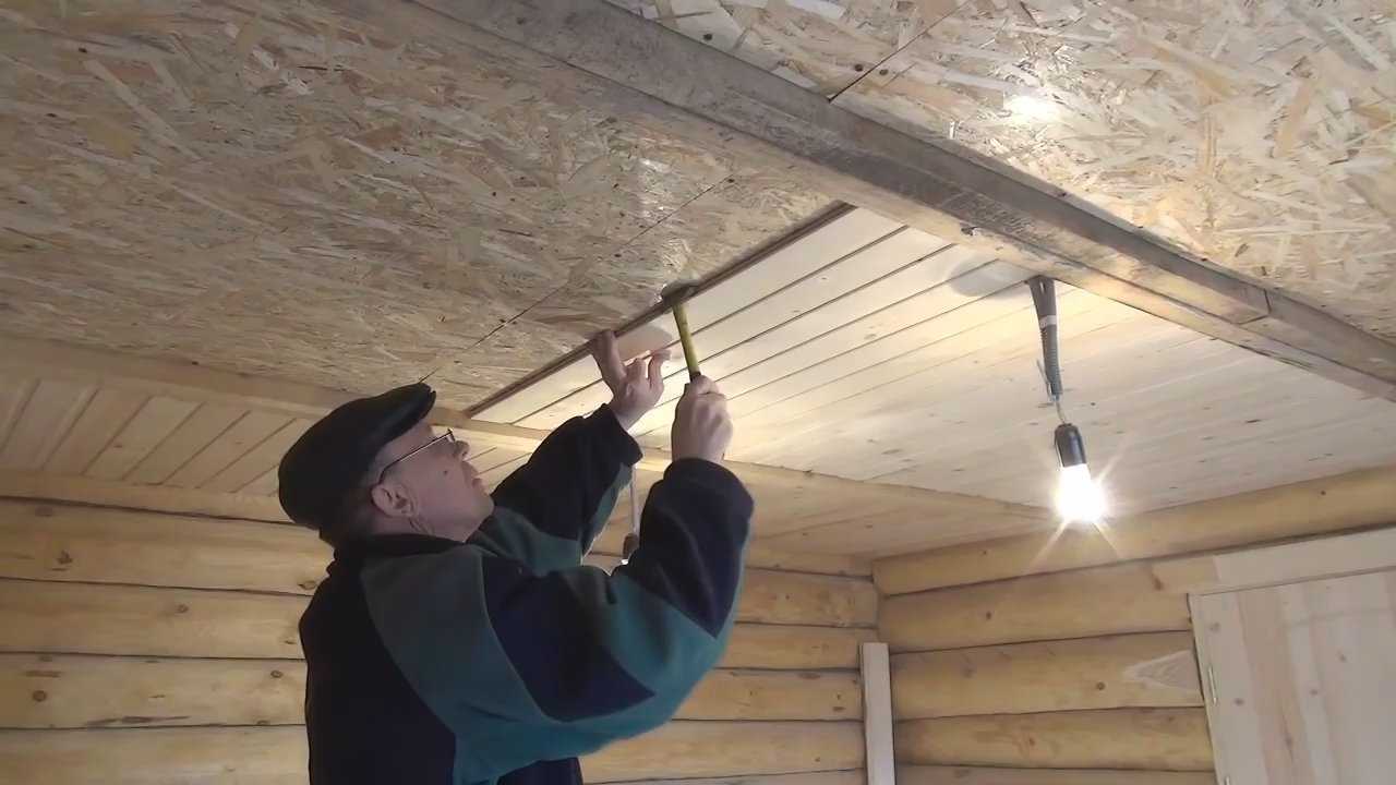 Монтаж древесноволокнистых плит (двп) на потолок
