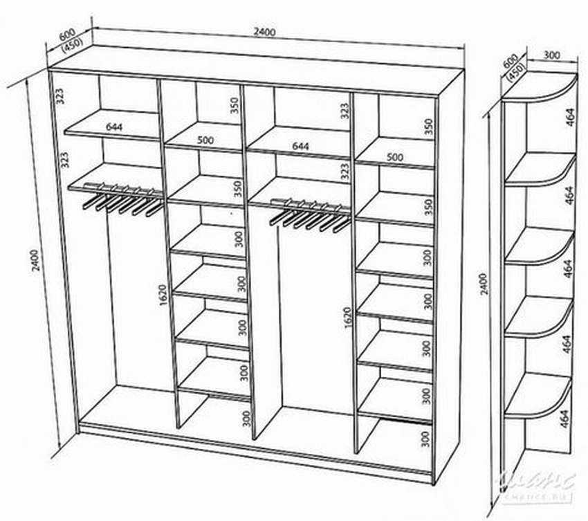 Статья рассказывает о шкафах-купе, как установить и обустроить конструкцию