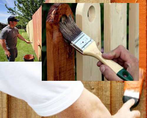Чем и как покрасить деревянный забор - о выборе красок, лаков и защитных растворов для забора