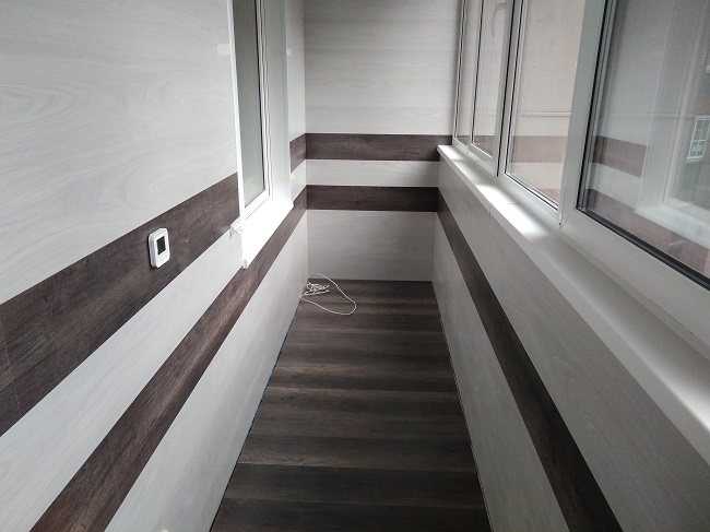 Отделка балкона ламинатом: обшивка стен и другие варианты оформления, фото дизайна