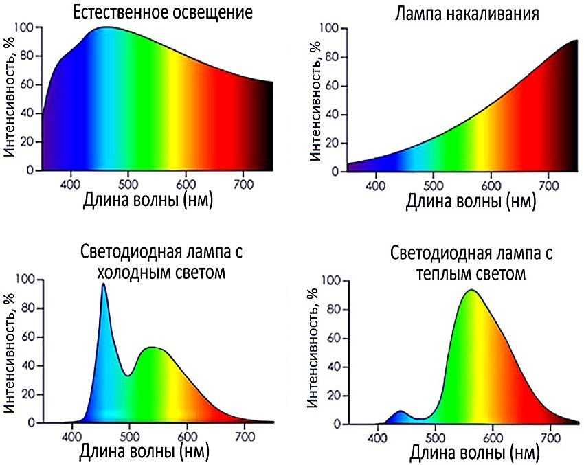 Спектр дневного света рисунок