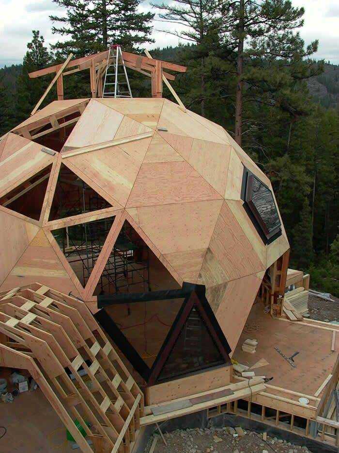 Как построить геодезический купол своими руками, геодезический купол фуллера чертеж, чем покрыть