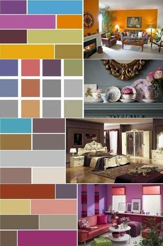 Сочетание цветов в интерьере: таблицы комбинаций оттенков и 100+ идеальных палитр для дизайна — дом&стройка
