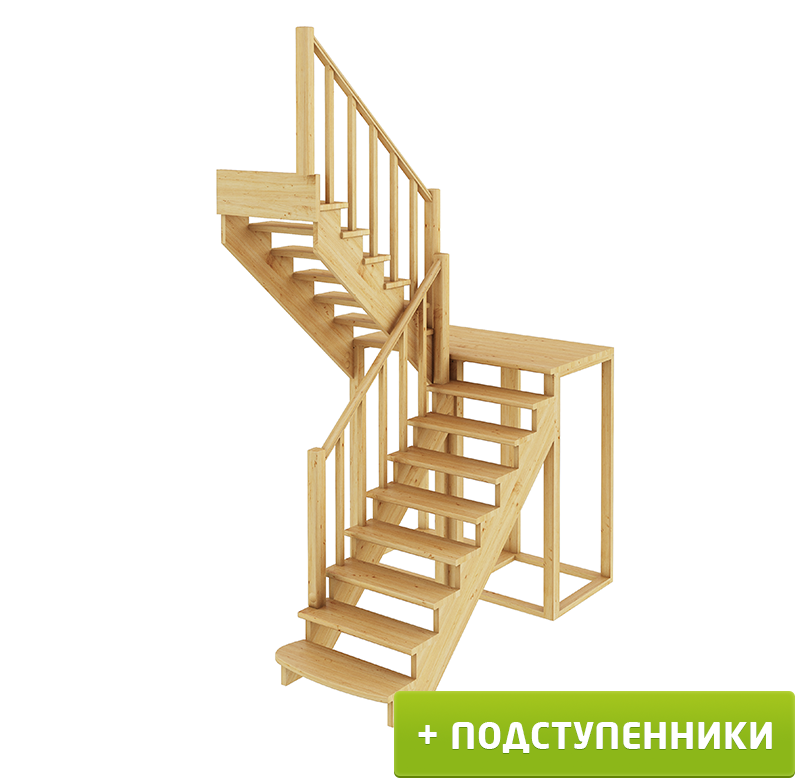 Лестница поворотная на 90 градусов: особенности конструкции