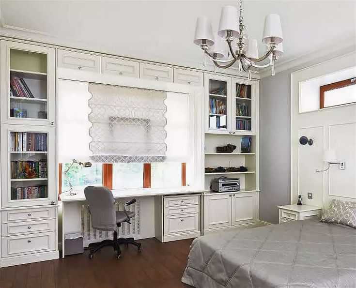 Шкаф вокруг окна: полки, мебель, стенка, стеллаж
