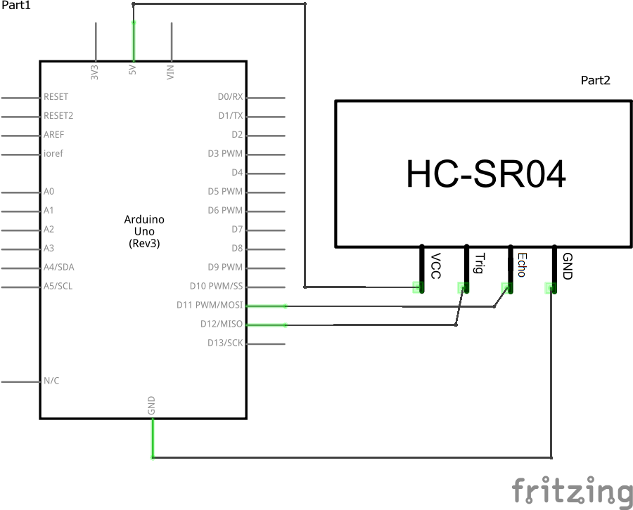 Ардуино: ультразвуковой дальномер hc-sr04