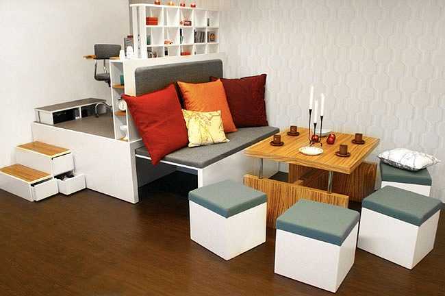 Компактная мебель-трансформер для маленькой квартиры - дизайн для дома