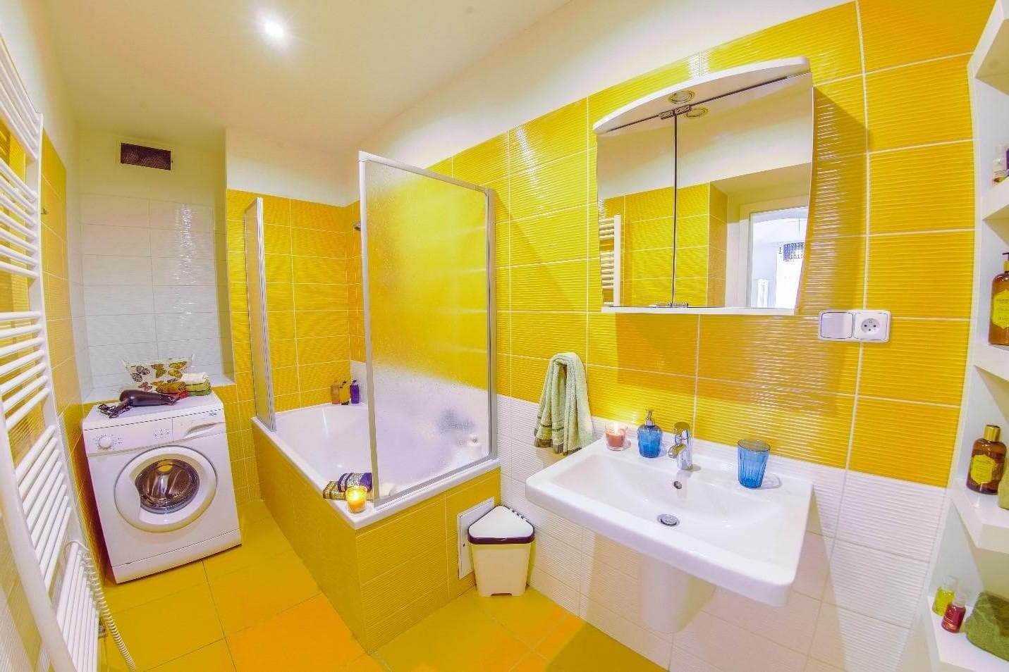 Оранжевая ванная комната: 115 фото оригинальных идей оформления