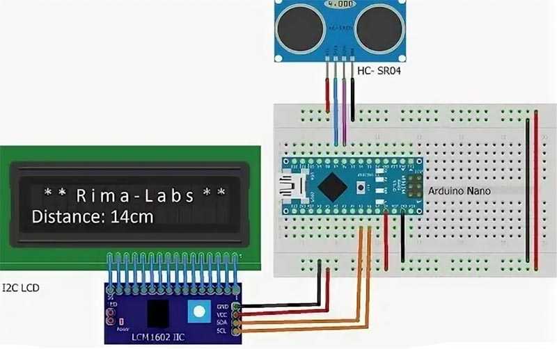 Ультразвуковой датчик расстояния и arduino||arduino-diy.com