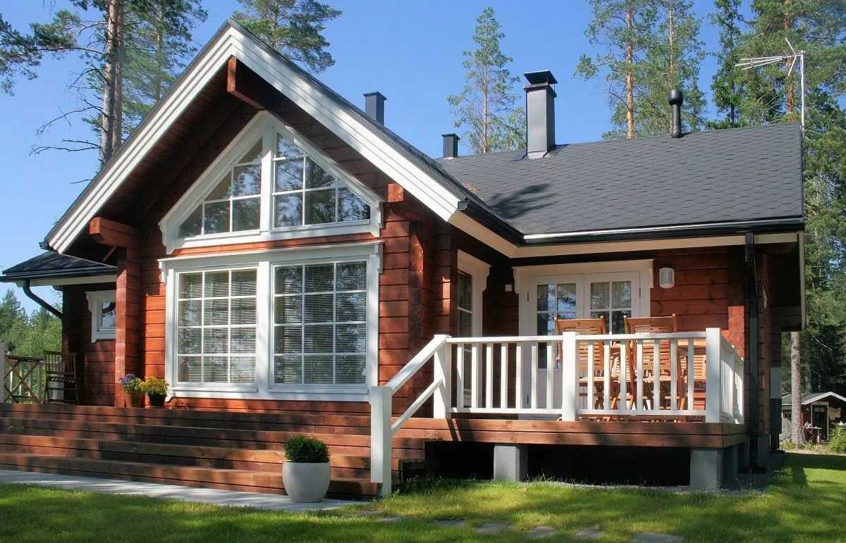 Финские дома из бруса: 185+ (фото) одно и двухэтажных проектов