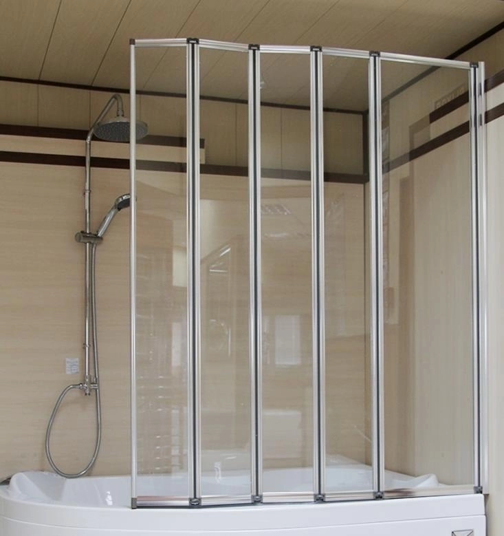 50 + видов стеклянных шторок для ванной с фото