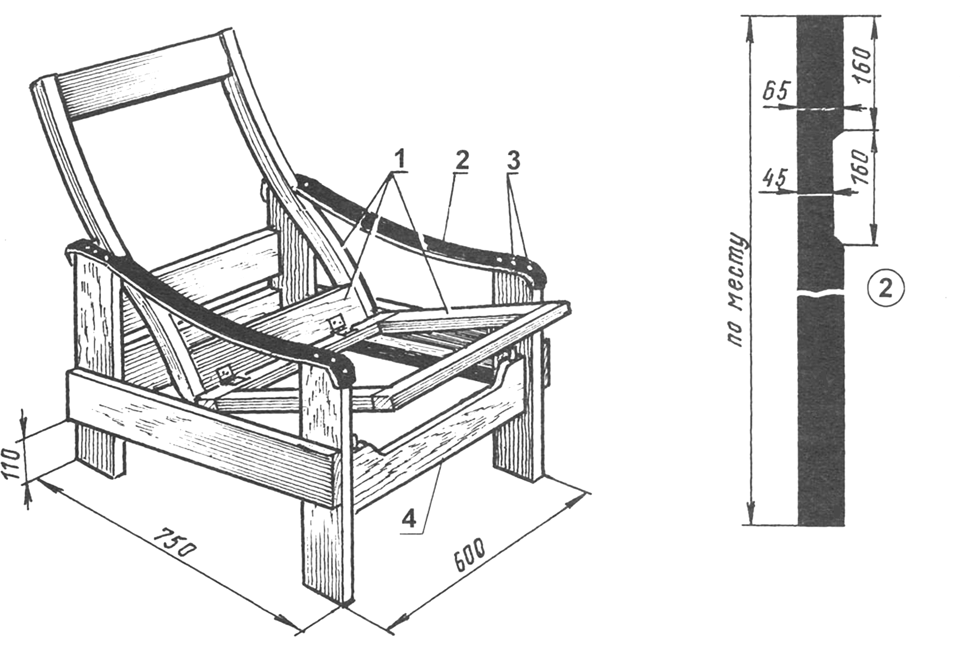 Деревянное кресло: дизайн, чертеж, процесс изготовления, декор