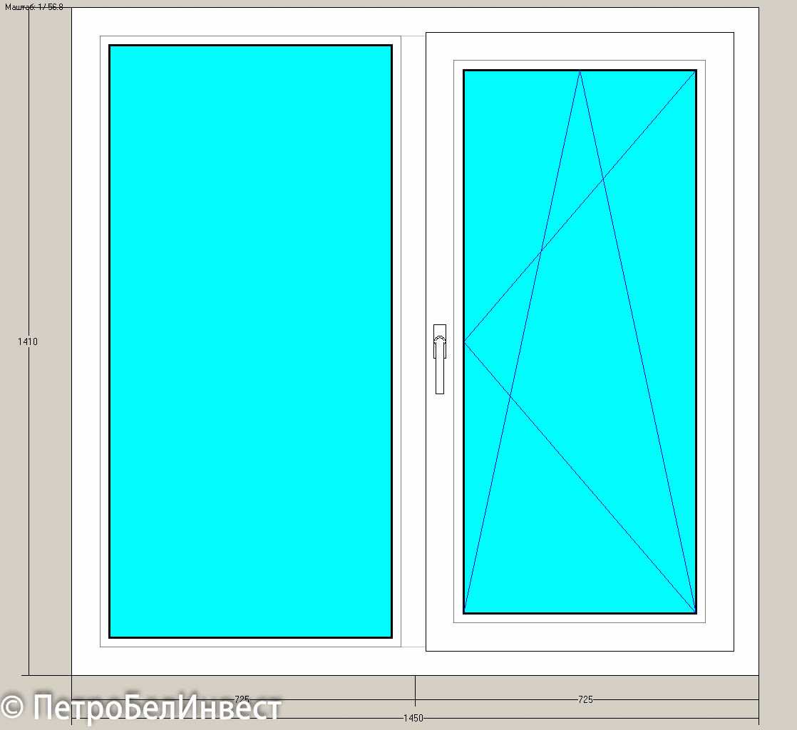 Двухстворчатое окно: одностворчатые, трехстворчатые конструкции, размеры | дневники ремонта obustroeno.club