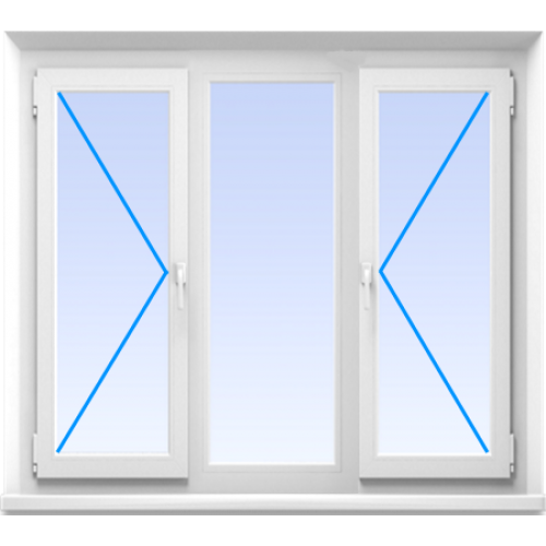 Что значит трехстворчатое окно? - строительный журнал