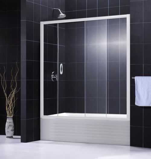 Стеклянные шторы для ванной комнаты: виды, раздвижная, складная, установка и дизайн (+ фото)