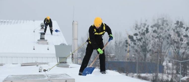 недорогая очистка крыш от снега